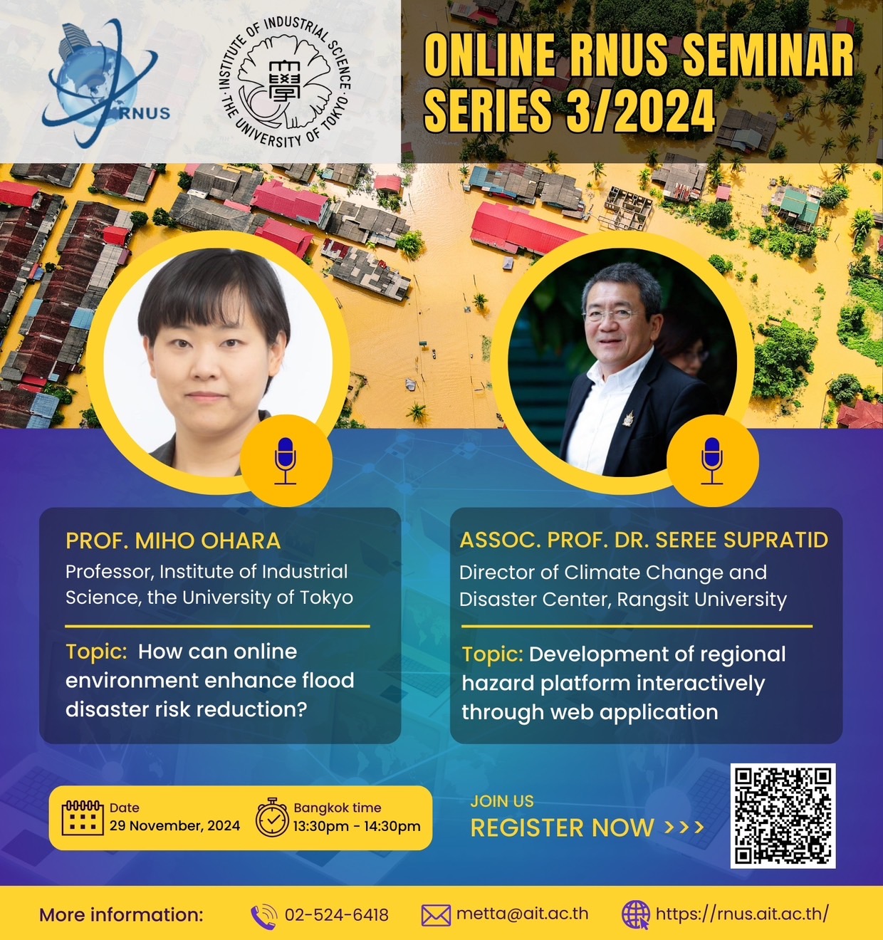 3rd RNUS online seminar in AIT, Thailand